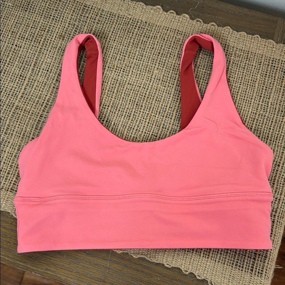 Lululemon Pink Sports Bra with Racerback Design